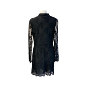 Pre-owned YSL Black Lace Floral Dress Viscose/Silk - photo 2