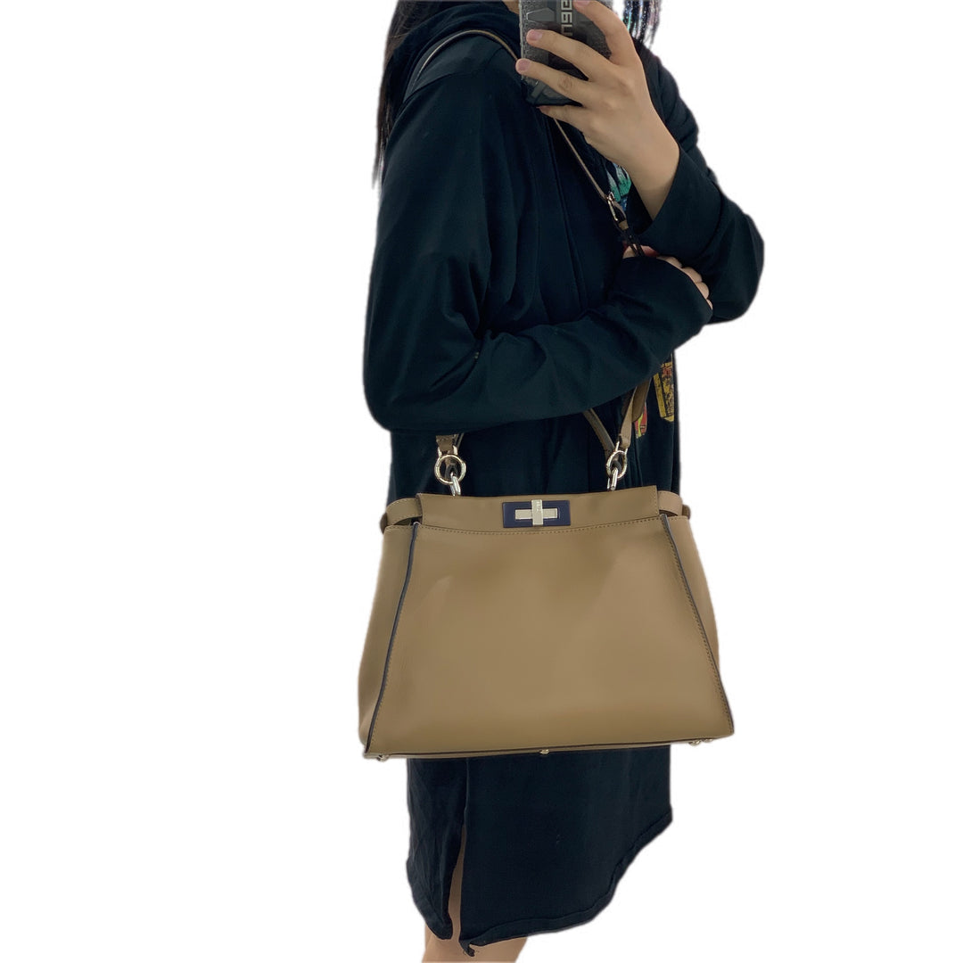 Fendi Peekaboo Medium Brown Bag