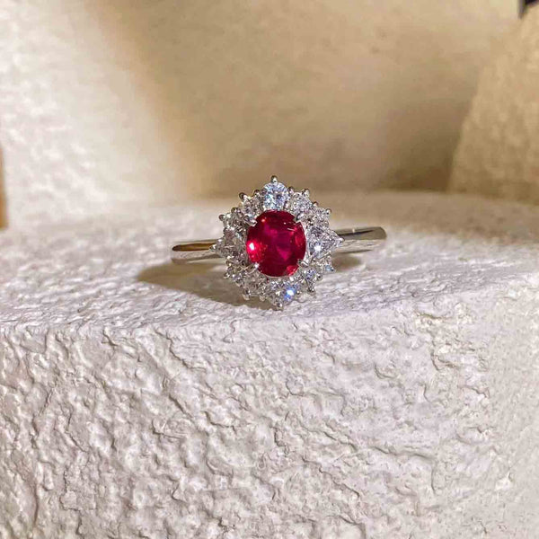 Natural Ruby Ring D0.81 PT Pigeon Blood - Jiaxyk