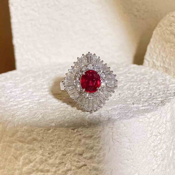 Natural Mozambique Ruby Ring D1.584 PT Pigeon Blood - Jiaxyk