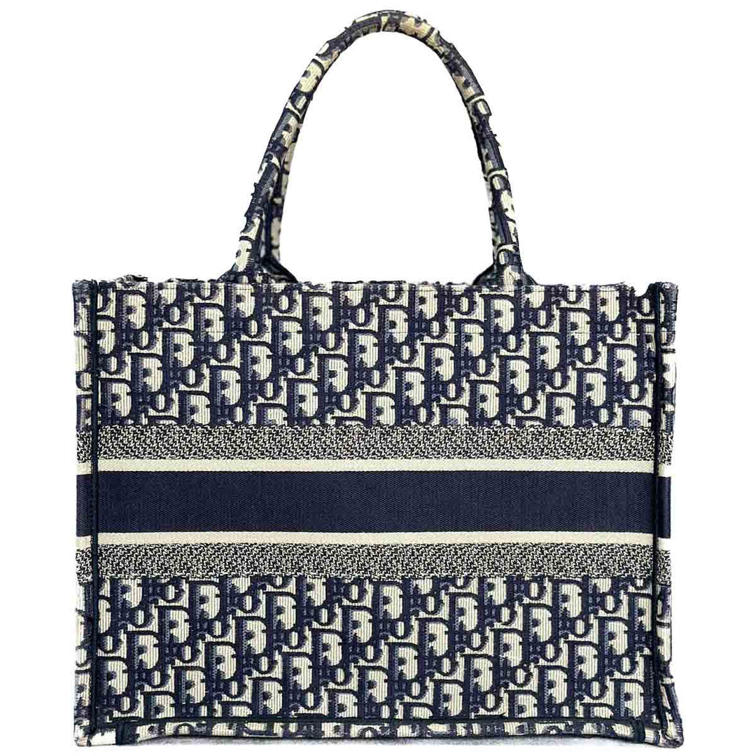 Dior Medium Blue Oblique Book Tote