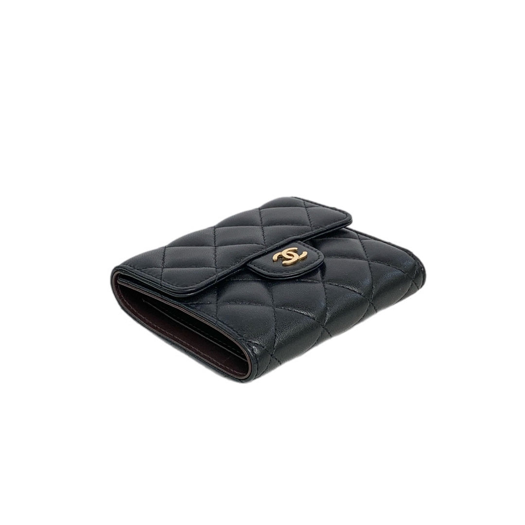 Chanel Black CF Fold Wallet