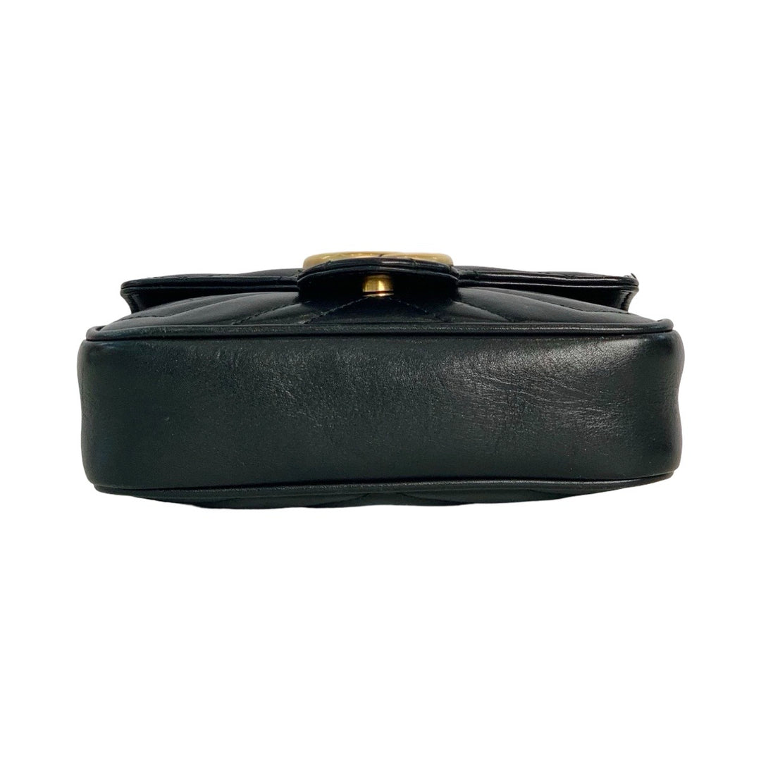 Gucci Marmont Super Mini Black Bag