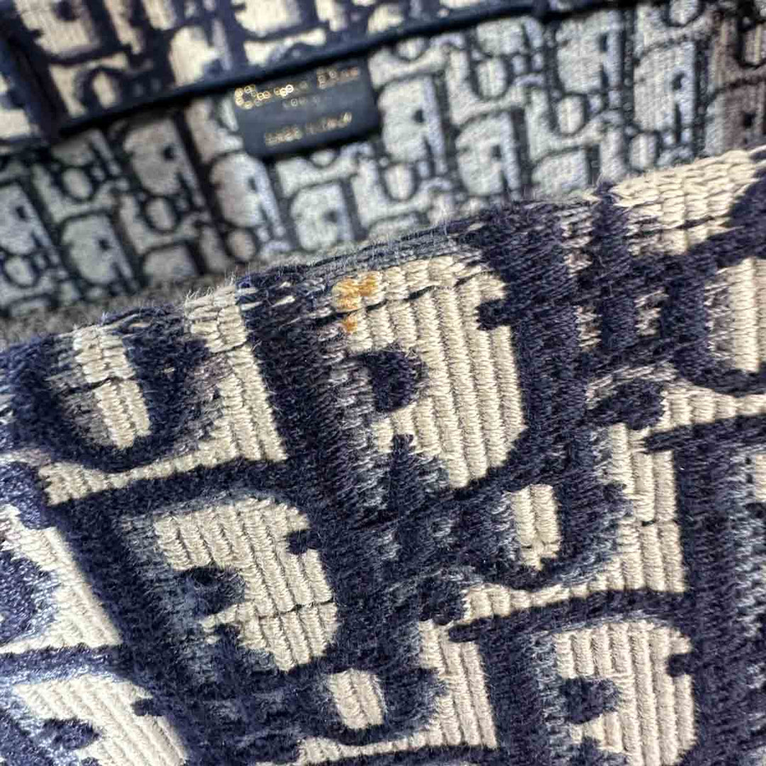 Dior Medium Blue Oblique Book Tote