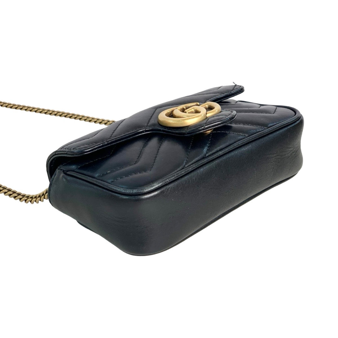Gucci Marmont Super Mini Black Bag