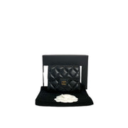 Chanel Black CF Fold Wallet