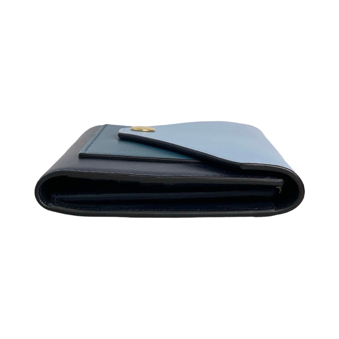 Celine Blue Pocket Envelope Wallet