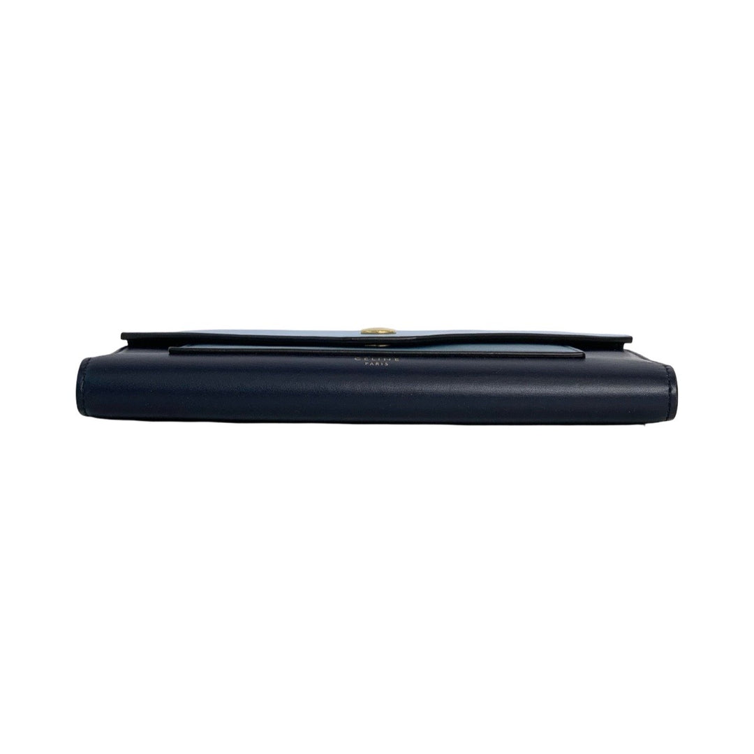 Celine Blue Pocket Envelope Wallet