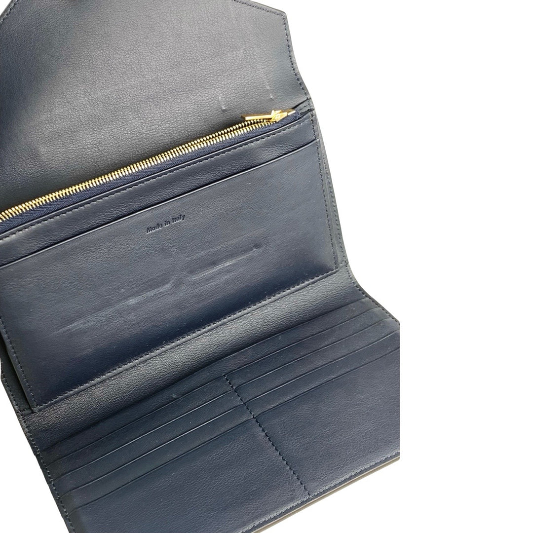 Celine Blue Pocket Envelope Wallet