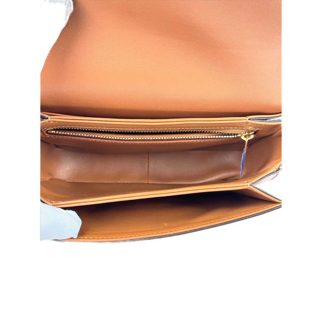 Celine Triomphe Teen 18.5cm Brown Canvas