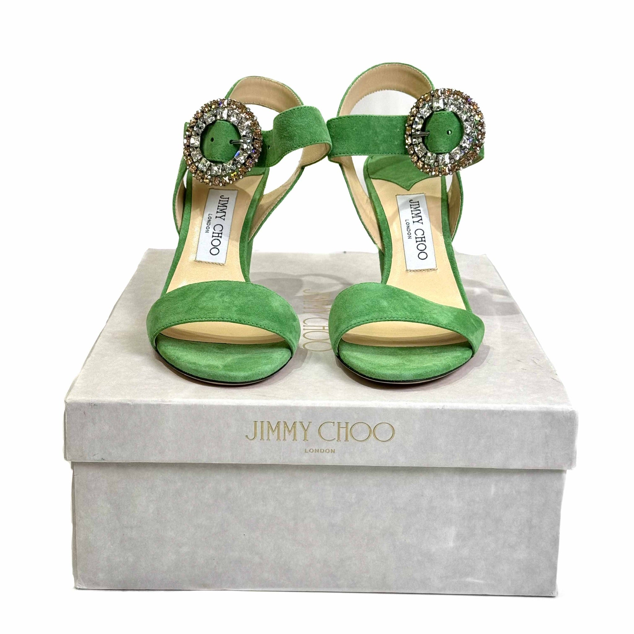Jimmy Choo Mischa 85 Suede Heels