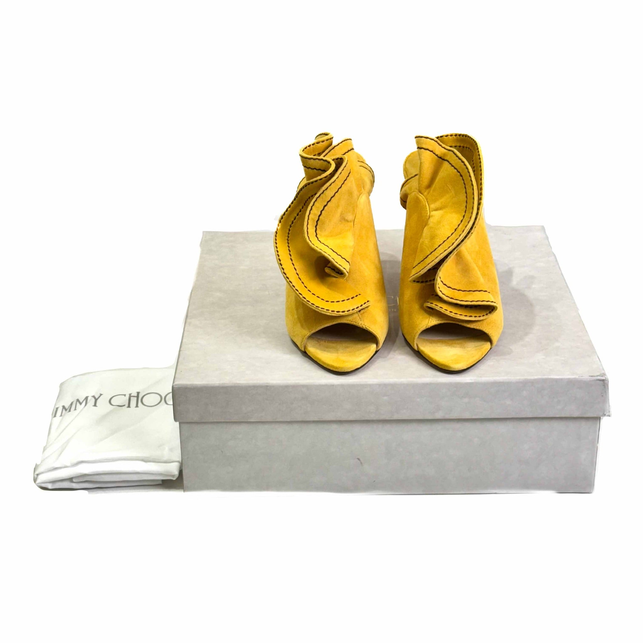 Jimmy Choo Haile 100 Mules in Yellow