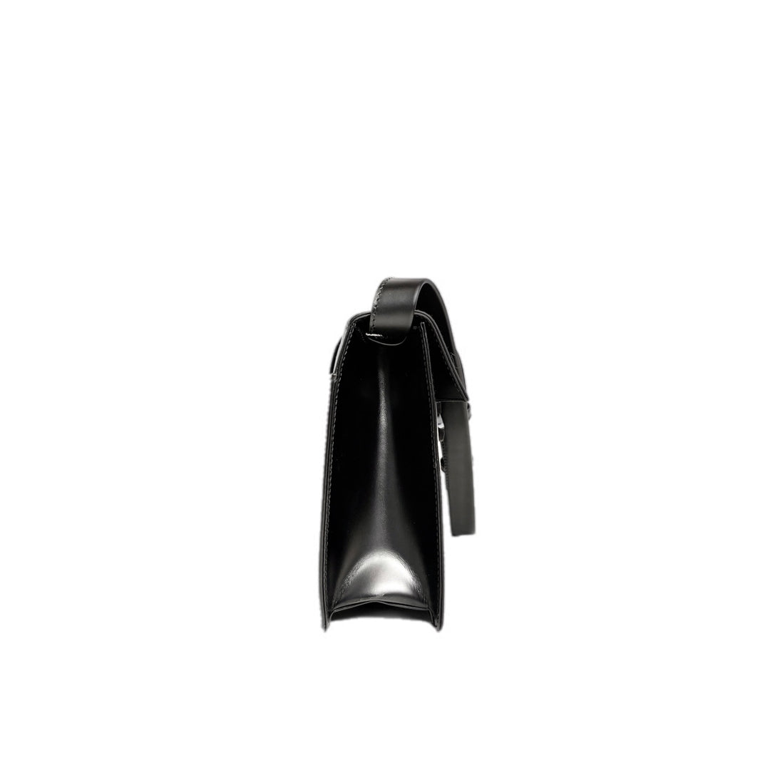 Ferragamo Salvatore Black Leather Clutch