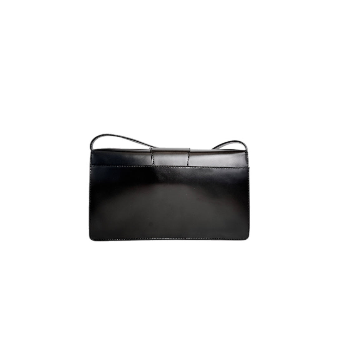 Ferragamo Salvatore Black Leather Clutch