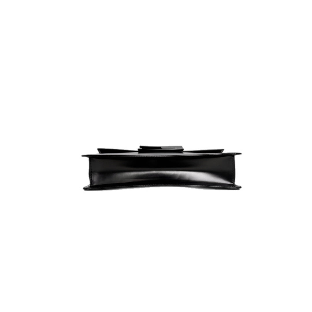 Ferragamo Salvatore Black Leather Clutch