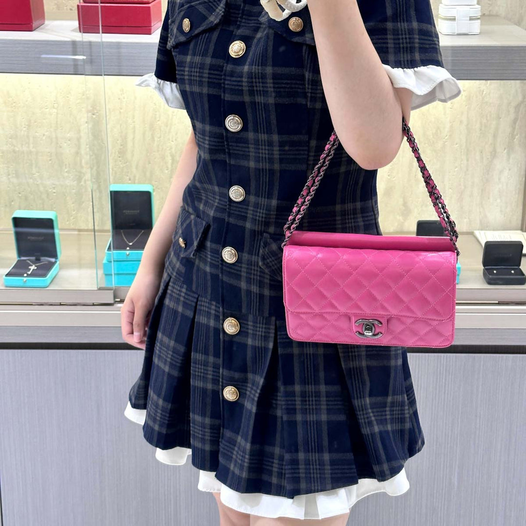 Chanel Crossing Times Flap Bag Pink