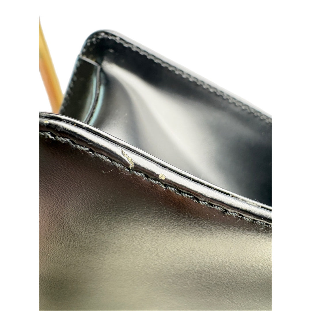 Ferragamo Salvatore Black Leather Clutch