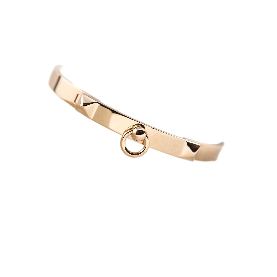 Hermes Collier De Chien Bangle 18k Yellow Gold SH