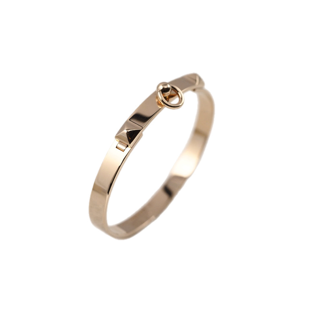 Hermes Collier De Chien Bangle 18k Yellow Gold SH