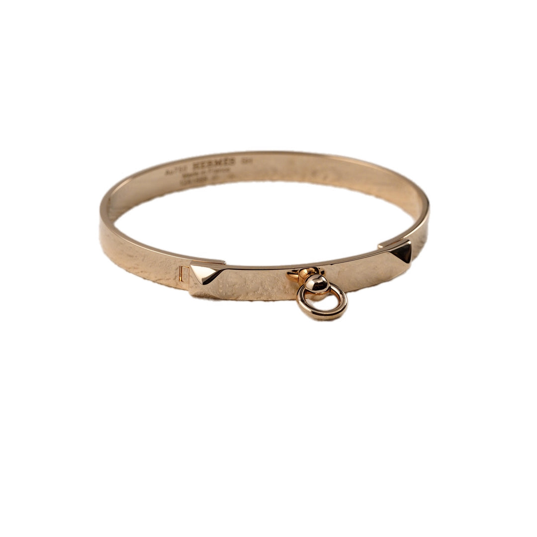Hermes Collier De Chien Bangle 18k Yellow Gold SH