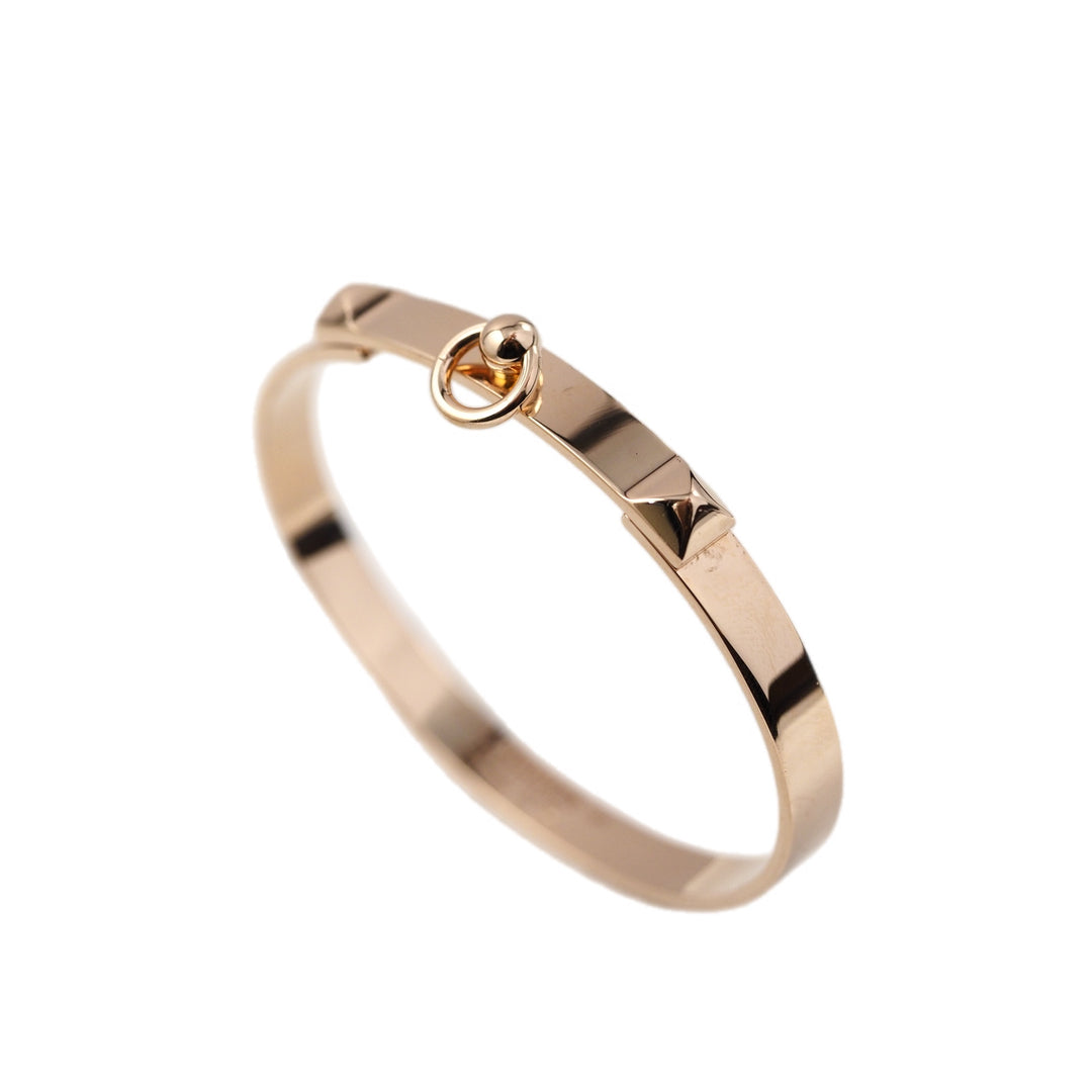 Hermes Collier De Chien Bangle 18k Yellow Gold SH