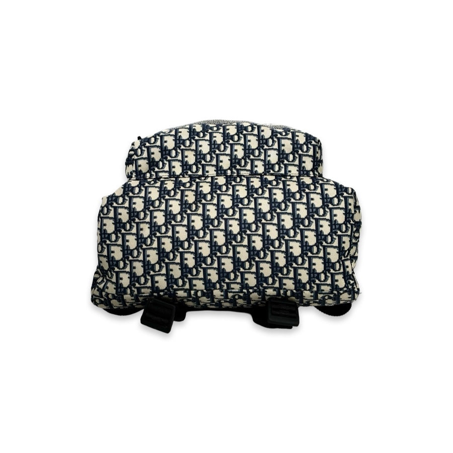 Dior Diortravel Backpack Blue Dior Oblique jacquard