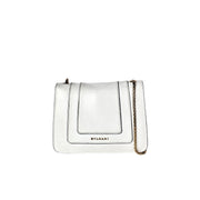 Bvlgari Serpenti Bag Cross Body Mini White Calfskin