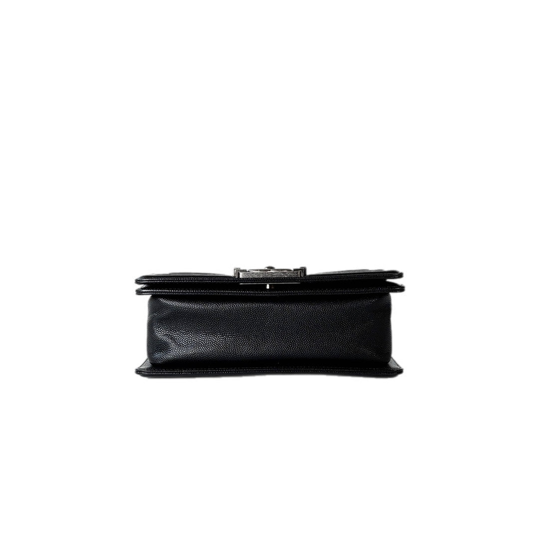 Chanel Leboy  Small Bag Black Caviar Silver