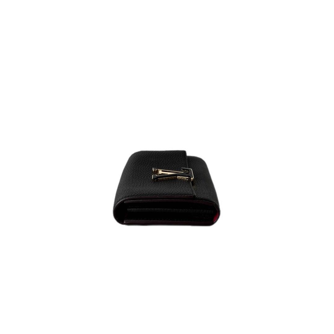 Louis Vuitton Capuchin  Wallet Black Calfskin