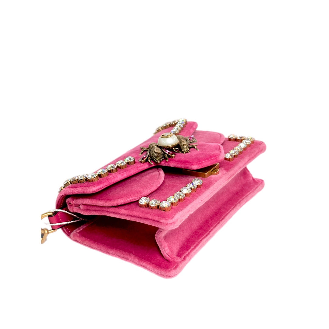 Gucci Velvet Broadway Chain Shoulder Bag