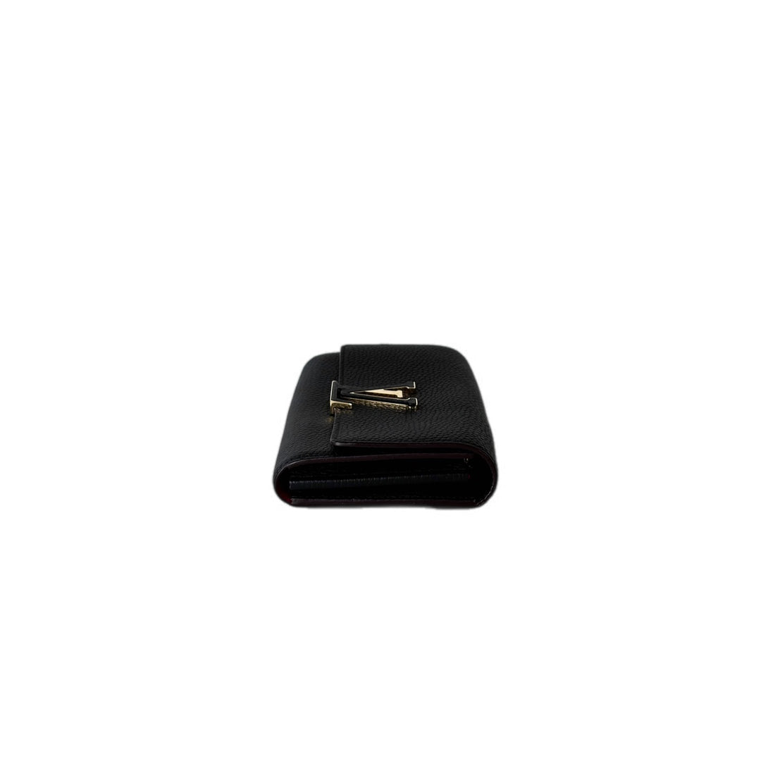 Louis Vuitton Capuchin  Wallet Black Calfskin