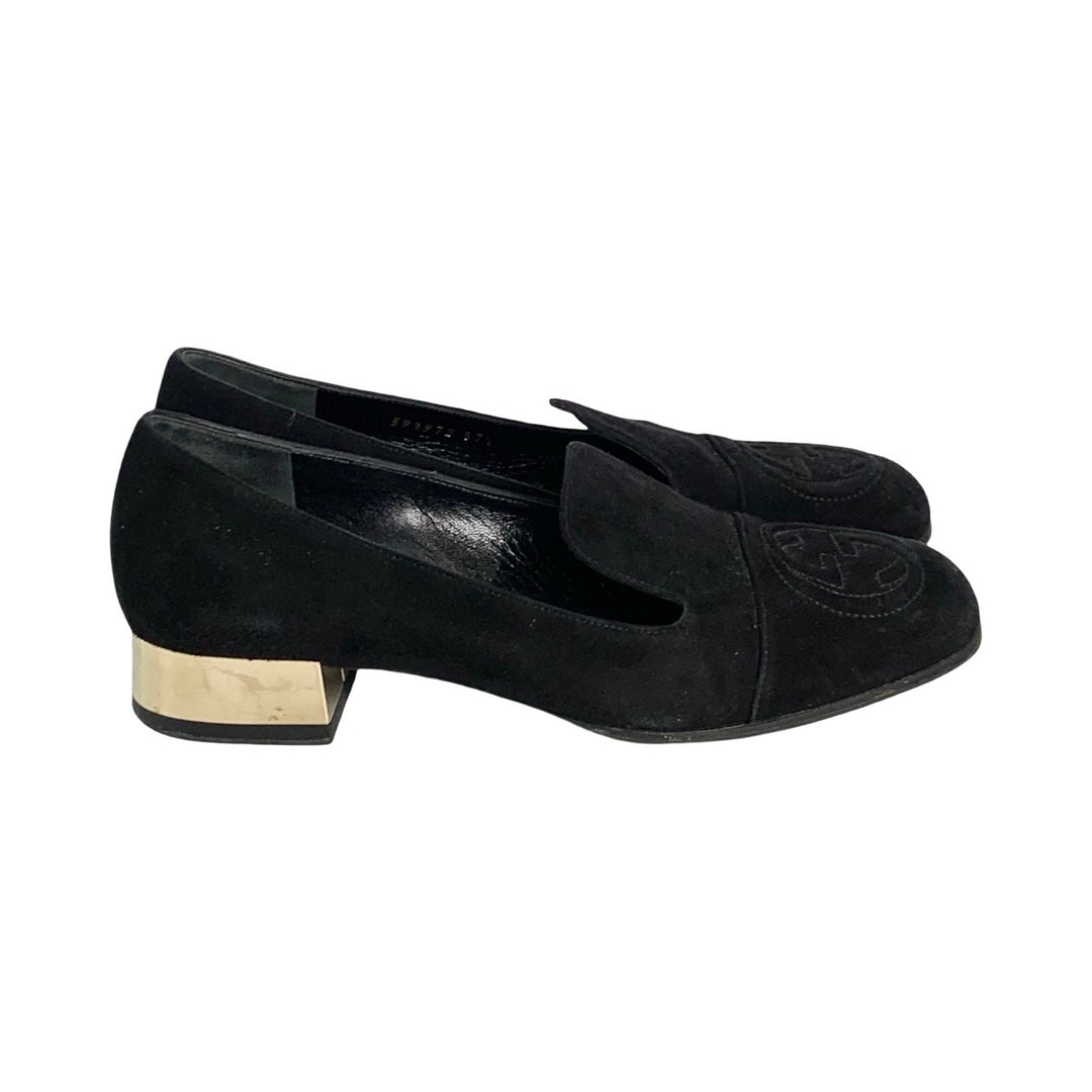 Gucci Black Horsebit Loafer Schwarzem Leather Shoes #37.5