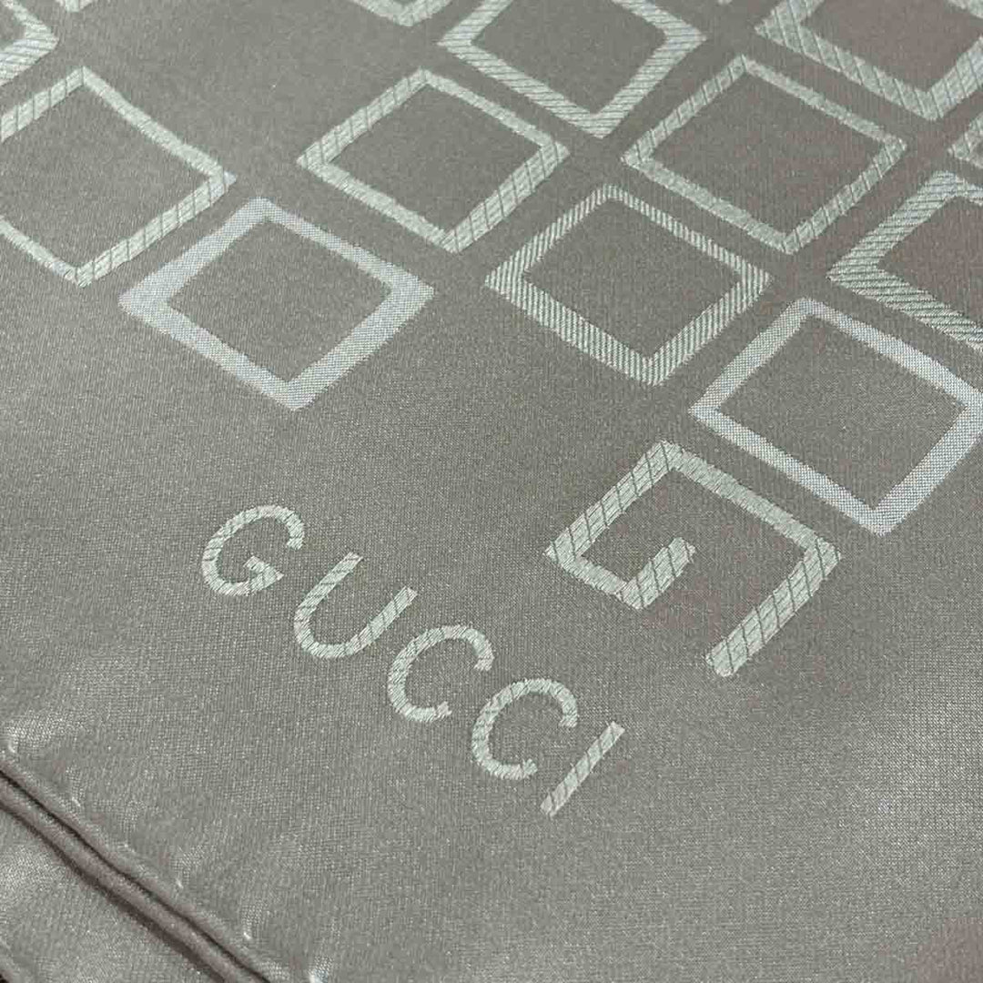 Gucci Champagne Gold Silk Scarf