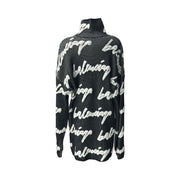Balenciaga 3D Scribbled Knit Oversized Sweater #XS
