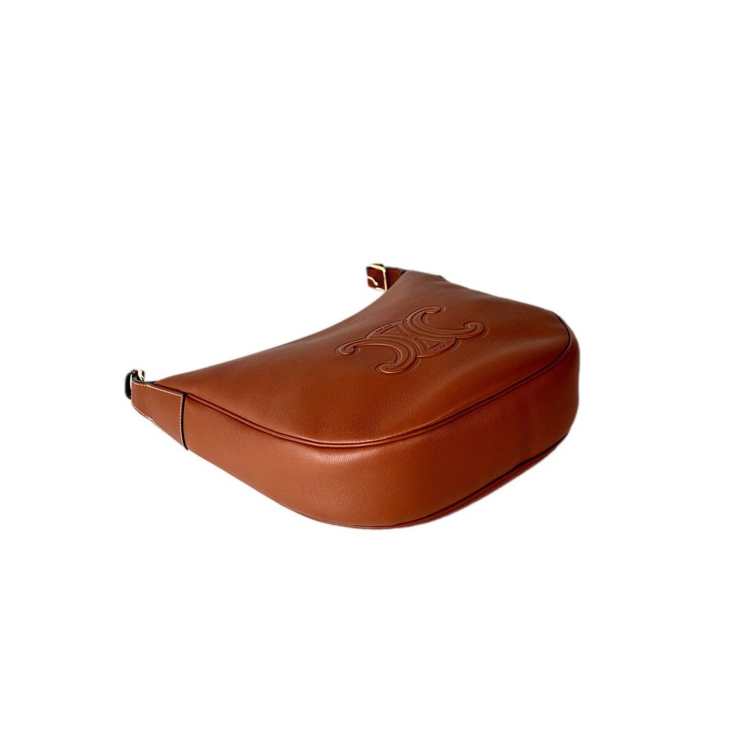 Celine Brown Triomphe Hobo Bag