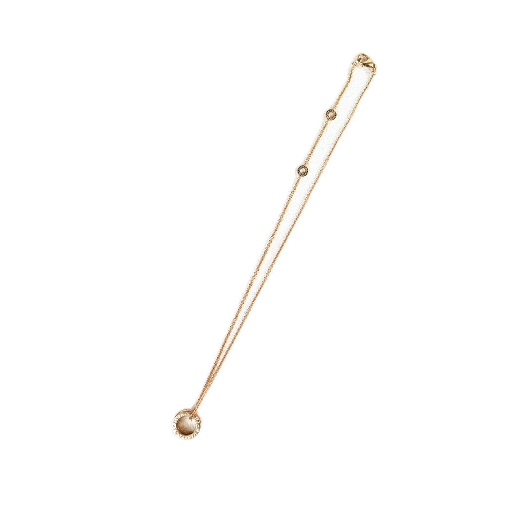 Bvlgari B Zero1 Necklace Diamond 18k Rose Gold