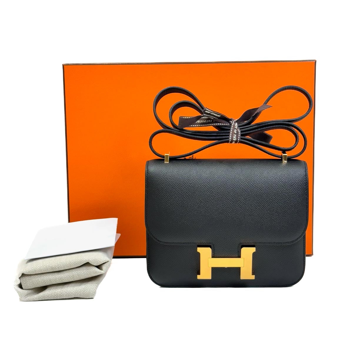 Hermes Noir Mini Constance Bag