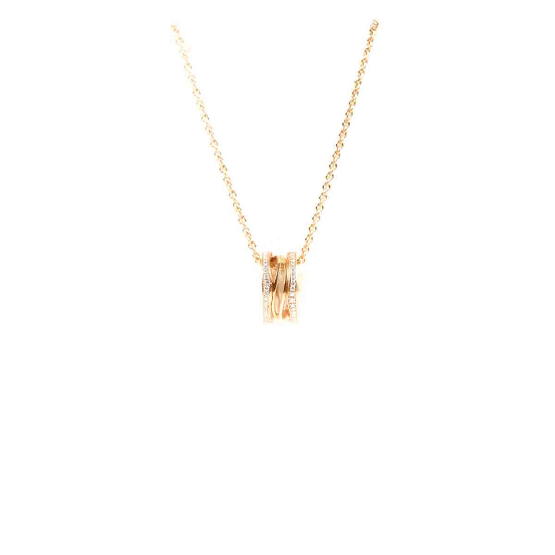 Bvlgari B Zero1 Necklace Diamond 18k Rose Gold