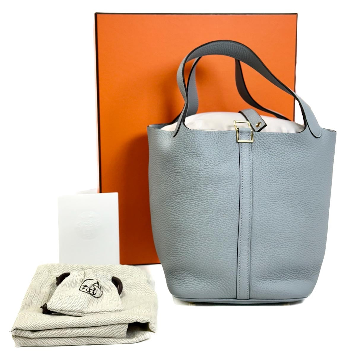 Hermes Picotin 22 P0 Gris Panti