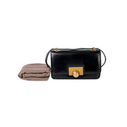 Bottega Veneta Spazzolato Calfskin Black Bag