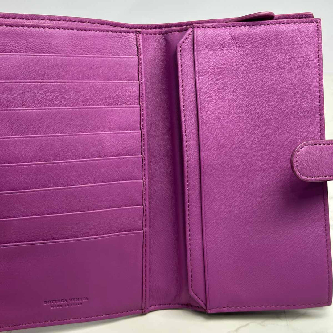 Bottega Veneta Purple Wallet