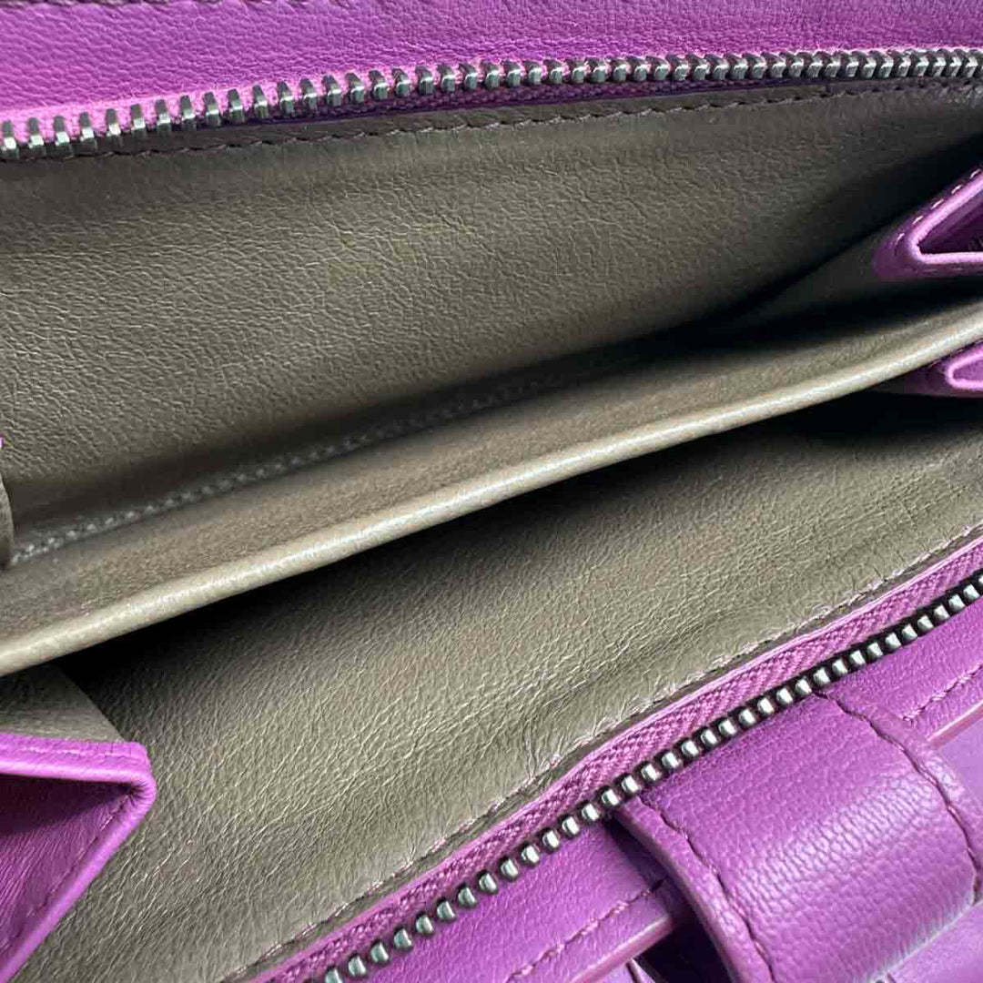 Bottega Veneta Purple Wallet