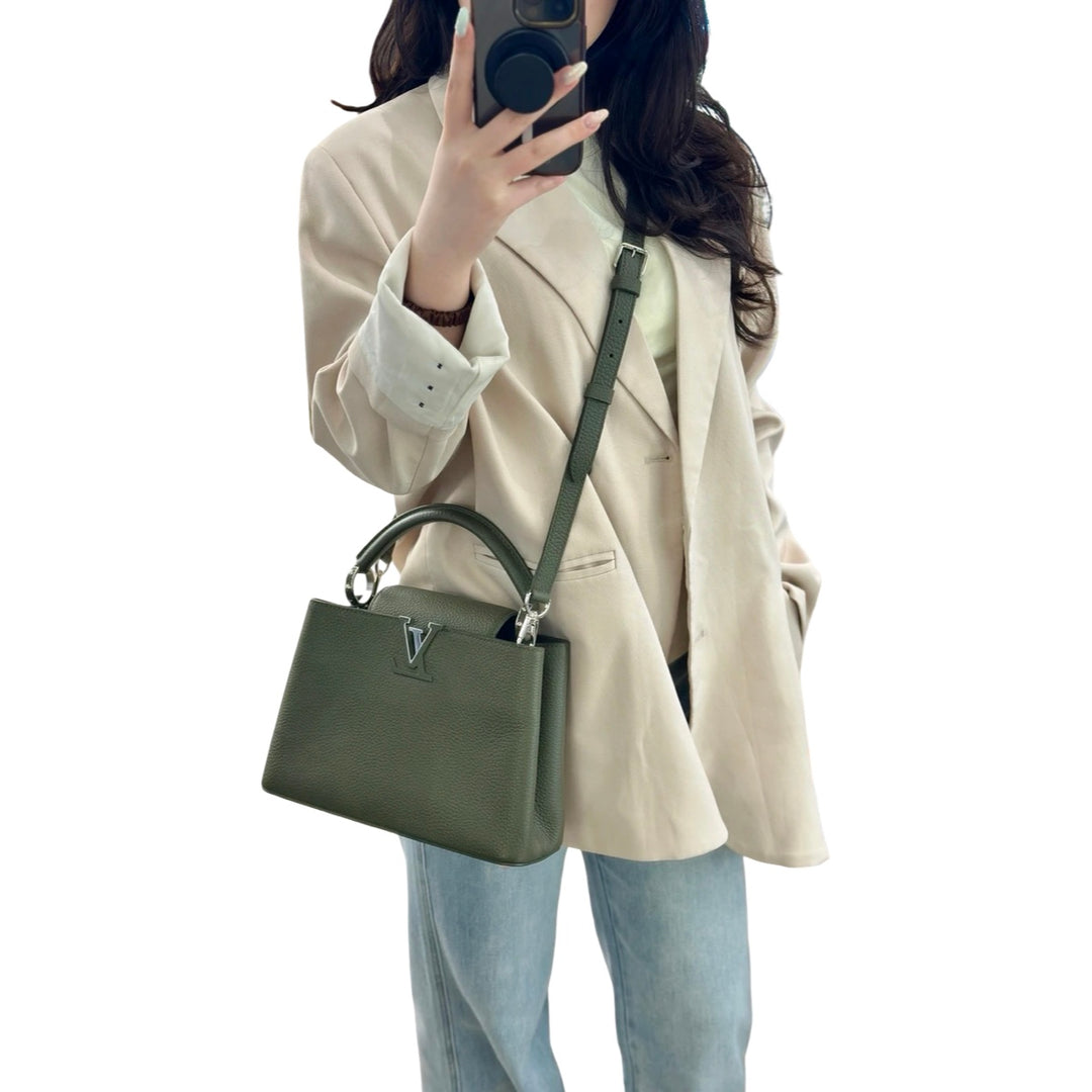 Louis Vuitton Capucines Dark Green BB 27cm