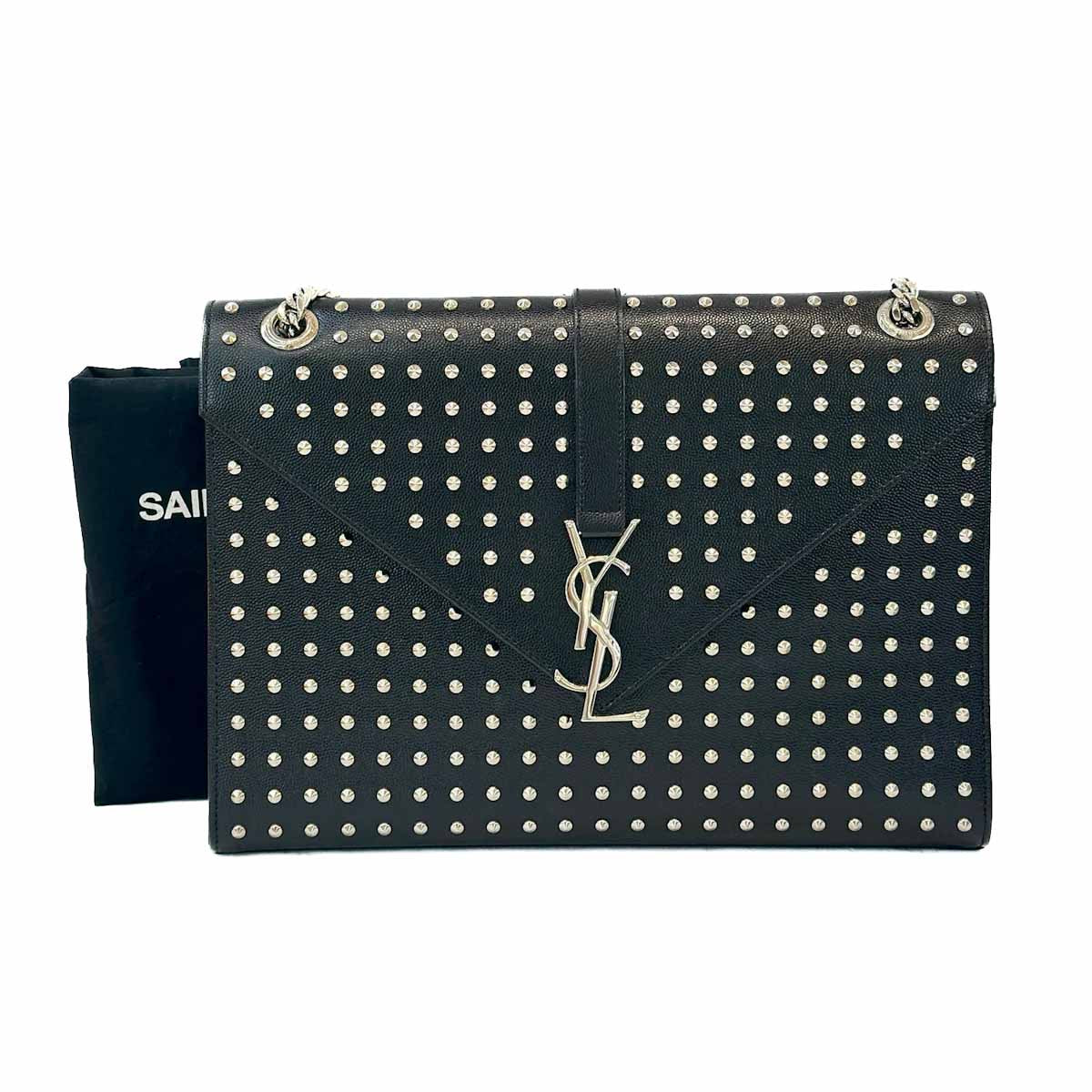 YSL Studded Envelope Shoulder Bag