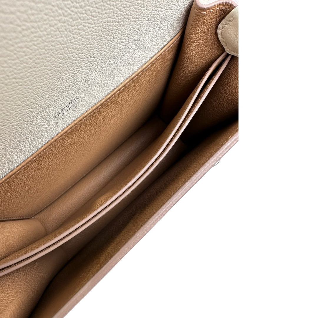 Hermes Mini Roulis Bag Mushroom/Biscuit Evercolor