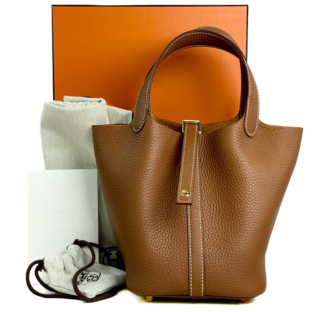 Hermes Picotin 18cm Bag TC Gold