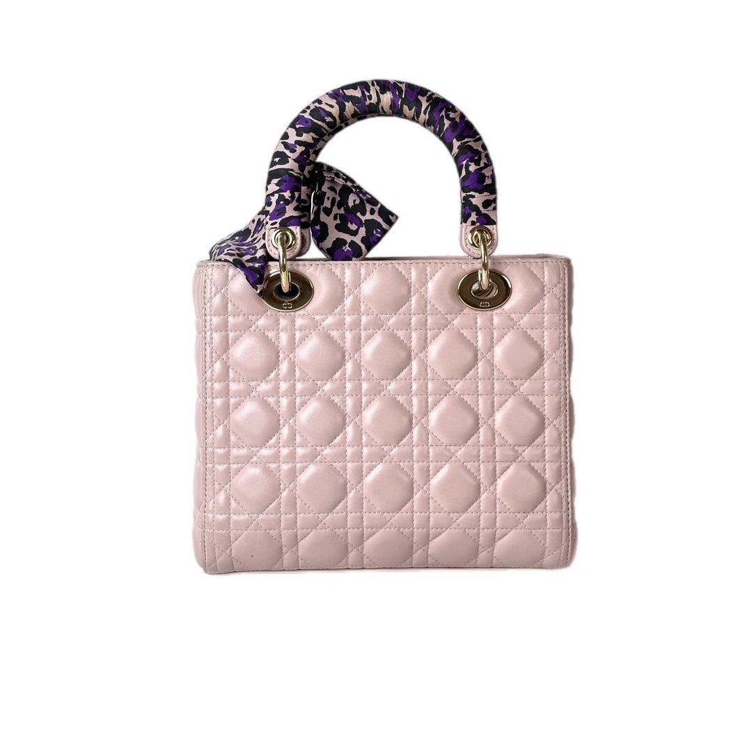 Dior Lady Dior Bag Medium Nude Pink