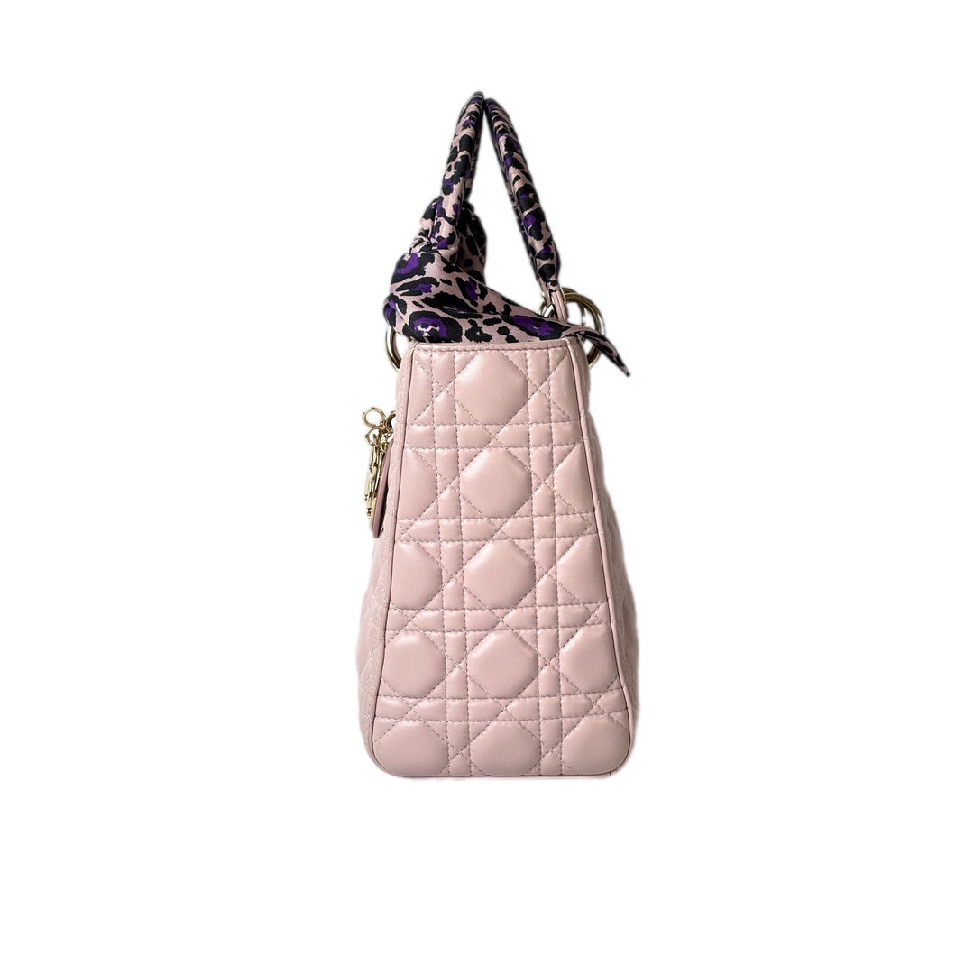 Dior Lady Dior Bag Medium Nude Pink