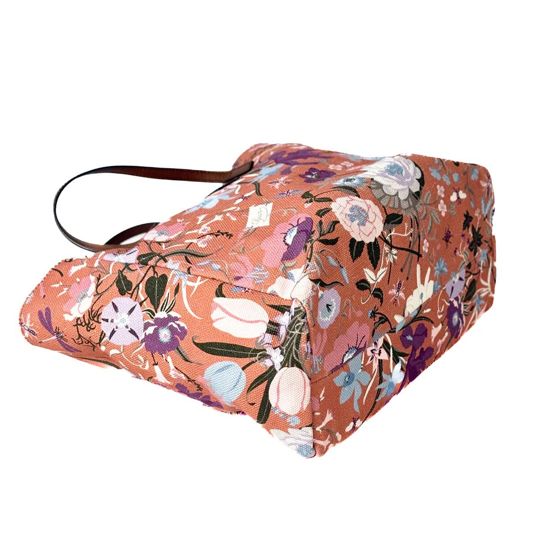 Gucci Multicolor Floral Canvas Tote
