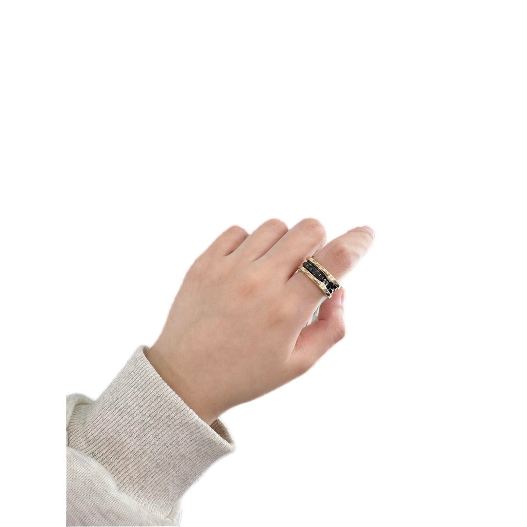 Bvlgari B Zero1 Ring Black Ceramic #53